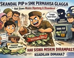 Skandal PIP Mengguncang SMK Permahisa Glagga, Hak Siswa Miskin Diduga Dipotong dan Ditahan