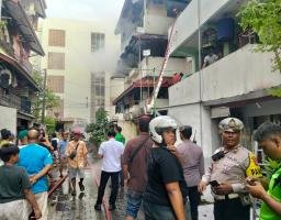 Korsleting Listrik, 4 Unit Hunian di Rusunawa Sombo Ludes Diamuk Si-jago Merah