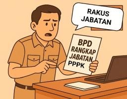Api Berubahan di Nias Barat Aturan Rangkap Jabatan Perangkat Desa Lulus PPPK, Tuntut Penegakan Hukum yang Tegas