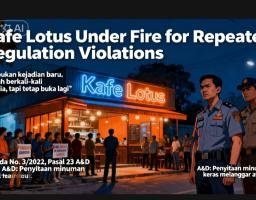 Kafe Lotus Diduga Kebal Hukum, Berulang Kali Kedapatan Sediakan Miras dan Hiburan Malam Namun Tak Kunjung Ditutup
