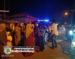 Takbir Keliling, Muspika Arosbaya dan Kades Turun Langsung Amankan Lalu Lintas