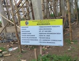 Dugaan Penyimpangan Selisih Anggaran Penggunaan Material Semen pada Proyek Pendopo Desa Brangkal Senilai Rp477 Juta