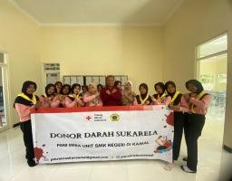 PMR WIRA SMK Negeri 1 Kamal Gelar Donor Darah Rutin, Wujud Kepedulian Sosial