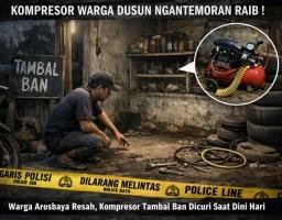 Desa Arosbaya Kembali Dihantui Aksi Pencurian, Kompresor Warga Raib Saat Dini Hari