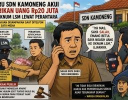 Pengakuan Mengejutkan! Guru SDN Kamoneng Akui Aliran Dana Rp20 Juta ke Oknum LSM Lewat Perantara