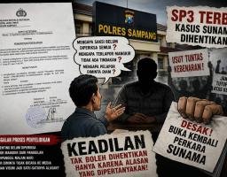 SP3 Kasus Sunama Dipertanyakan, Desakan Gelar Ulang Menguat Agar Perkara Dugaan Penganiayaan Dibuka Kembali