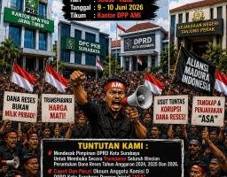 AMI Ancam Kepung DPRD Surabaya dan Kantor PKB, Desak Oknum Anggota Dewan Dipecat