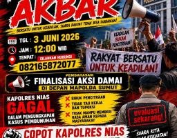 Duka Jadi Gerakan  Masyarakat Nias di Medan Gelar Konsolidasi Akbar Tuntut Keadilan