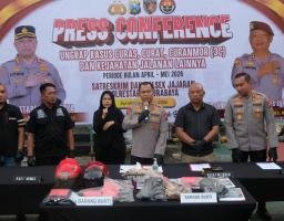 Polrestabes Surabaya Selesaikan 163 Kasus Kejahatan, 192 Tersangka Diamankan dalam 5 Bulan