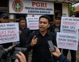 Janji Manis Transparansi SPJ PGRI Bangkalan Menguap, Aktivis: Media dan LSM Dibohongi