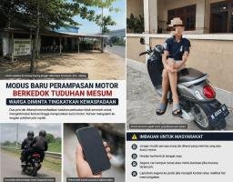 Modus Baru Perampasan Motor Berkedok Tuduhan Mesum, Korban Rugi Puluhan Juta