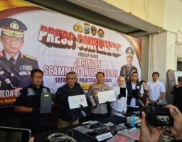 Polrestabes Surabaya Amankan 45 Tersangka Hasil Pengembangan Penyidikan Kasus Siber Internasional