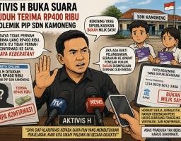 Diduga Terima Uang Rp400 Ribu di Polemik PIP SDN Kamoneng Aktivis H Buka Suara