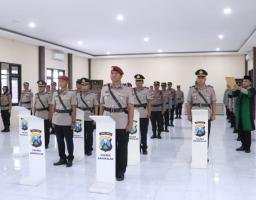 Mutasi Tiga Pejabat Utama Polres Bangkalan, Kapolres Tekankan Peningkatan Pelayanan Publik