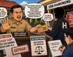 Skandal Uang Kopi SDN Kamoneng Kepala Sekolah Protes Dituduh Menyuap H