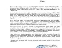 PLN UP3 Nias Umumkan Pemeliharaan PLTMG 27-28 Juni, Berlakukan Manajemen Beban Terbatas