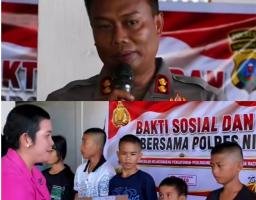Kapolres Nias AKBP Agung Kunjungi Panti Asuhan Kudus 03 BNKP, Tebar Kasih & Doa Bersama