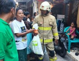 Kemunculan Ular Piton Besar di Padat Penduduk Gegerkan Warga Sidodadi