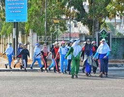 Latihan Gerak Jalan di Badan Jalan Disorot, Polres Bangkalan: Jangan Sampai Semangat HUT RI Berujung Petaka