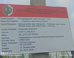 Pelebaran Jalan Batankrajan–Penompo: Langkah Nyata Pemkab Mojokerto Tingkatkan Infrastruktur