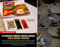 10 Bungkus Indomie Goreng Diduga Tanpa Bumbu Penyedap, Warga Buduran Pertanyakan Kualitas Produksi