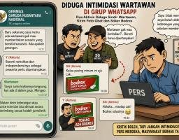 Diduga Intimidasi Wartawan di Grup WhatsApp, Dua Aktivis Disorot: Kirim Sindiran hingga Stiker Bodrex