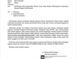 Kemendagri Minta Data Daerah Krisis Anggaran Gaji ASN & PPPK, Kondisi Keuangan Nias Barat Jadi Sorotan