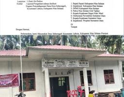 Lapor Pak Bupati " Diduga Ada Skandal Dana Desa, Masyarakat Minta Turunkan Inspektorat Audit Dana Desa Sobawagoli.