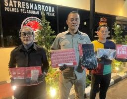 Polres Tanjungperak Bongkar Tiga Jaringan Narkoba, Empat Tersangka Pengedar Diamankan