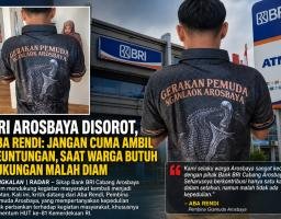 BRI Arosbaya Disorot, Aba Rendi: Jangan Cuma Ambil Keuntungan, Saat Warga Butuh Dukungan Malah Diam