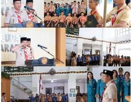 Hari Pramuka ke-65 di Nias Barat Dipindahkan ke Aula Kantor Bupati Akibat Hujan, Netizen Tuai Pro dan Kontra