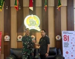PLH Danyonif 509/Balawara Yudha Mayor Inf.Sigit Satria dan Mbah Semar Perkuat Sinergitas,Jaga Kondusivitas Wilayah JBR