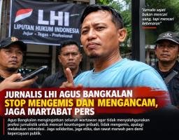 Jaga Marwah Profesi, Jurnalis LHI Agus Bangkalan Serukan Wartawan Hindari Mengemis dan Intimidasi