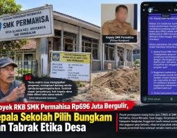 Proyek RKB SMK Permahisa Rp696 Juta Bergulir, Kepala Sekolah Pilih Bungkam dan Tabrak Etika Desa