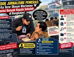 Kedok Jurnalisme Pemeras: Gurita Teror Oknum Wartawan 'M' Hantui Banyak Kepala Sekolah di Bangkalan!