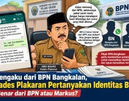 Mengaku dari BPN Bangkalan, Kades Plakaran Pertanyakan Identitas BN: Benar dari BPN atau Markus?