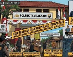 Pimred Bnewsnasional.id Apresiasi Kinerja Cepat Reskrim Polsek Tambaksari Tangkap Komplotan Curanmor