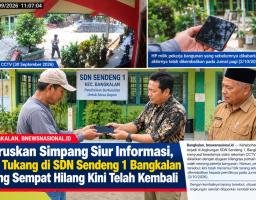 Luruskan Simpang Siur Informasi, HP Tukang di SDN Sendeng 1 Bangkalan yang Sempat Hilang Kini Telah Kembali