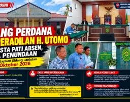 Sidang Perdana Praperadilan H. Utomo, Polresta Pati Absen dan Minta Penundaan