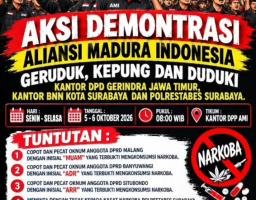 AMI Gelar Aksi, Tuntut Proses Hukum 3 Anggota DPRD Gerindra Terkait Narkoba