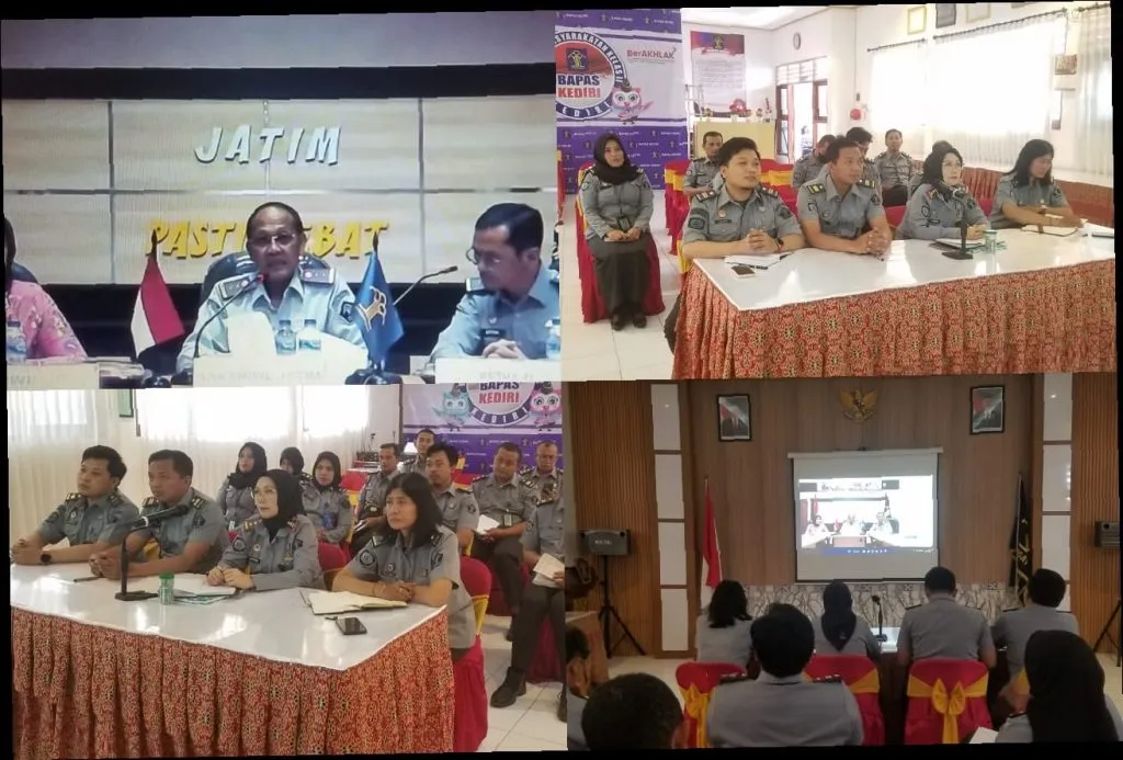 Pegawai Bapas Kediri mengikuti Entry Meeting Verifikasi Lapangan Pembangunan WBK/WBBM oleh TPM Tahun 2023