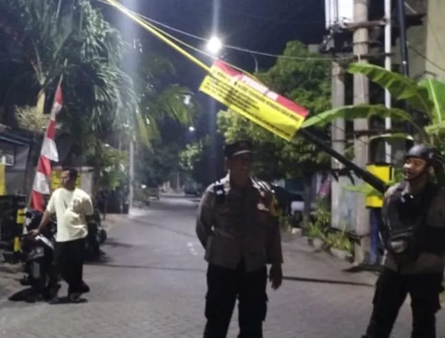 Polsek Tambaksari Lakukan Patroli Kamtibmas Di wilayah Hukumnya