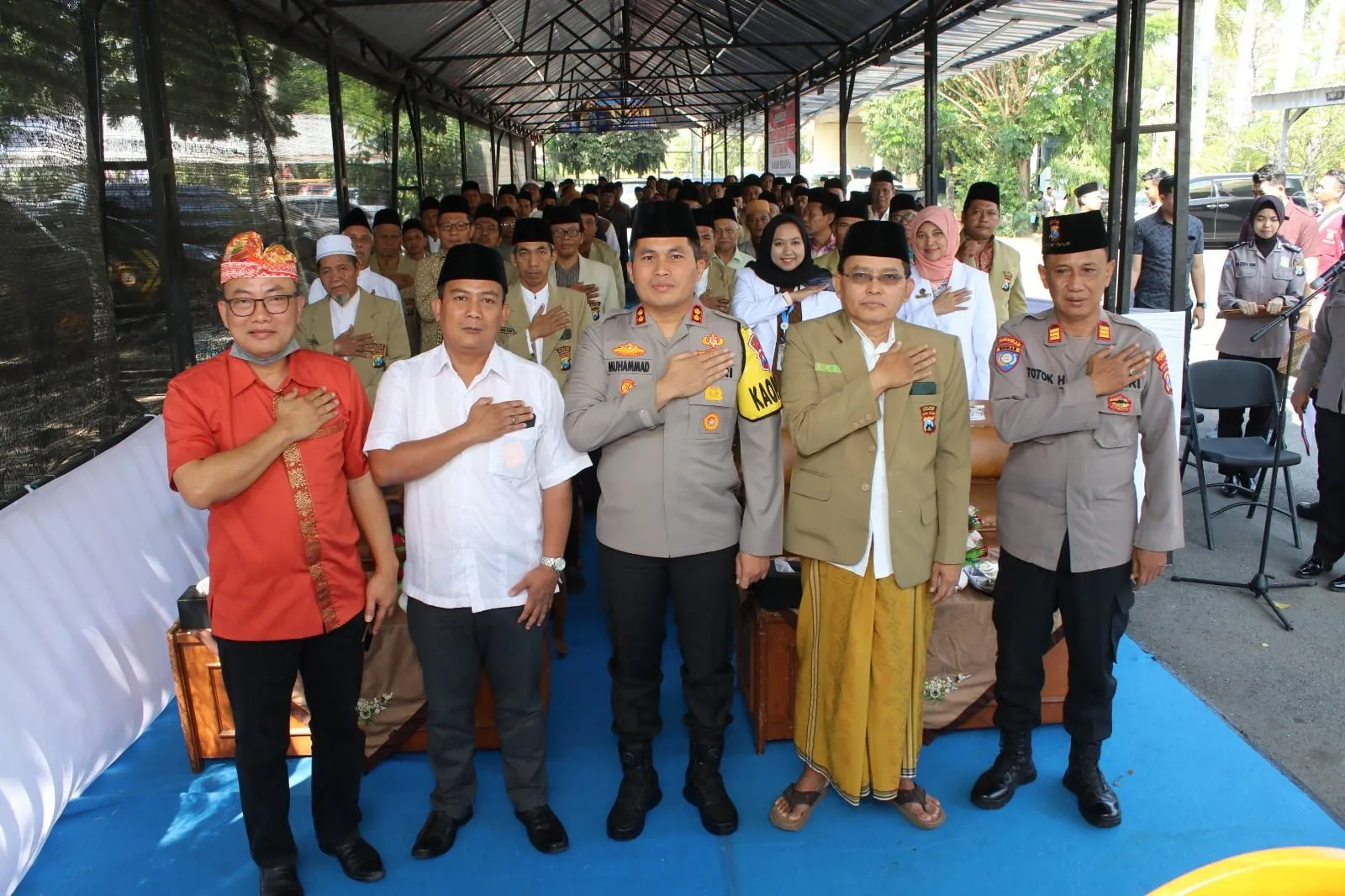 Bakti Kesehatan dan Bakti Sosial Polres Nganjuk untuk Ulama Kamtibmas dan Tokoh Masyarakat