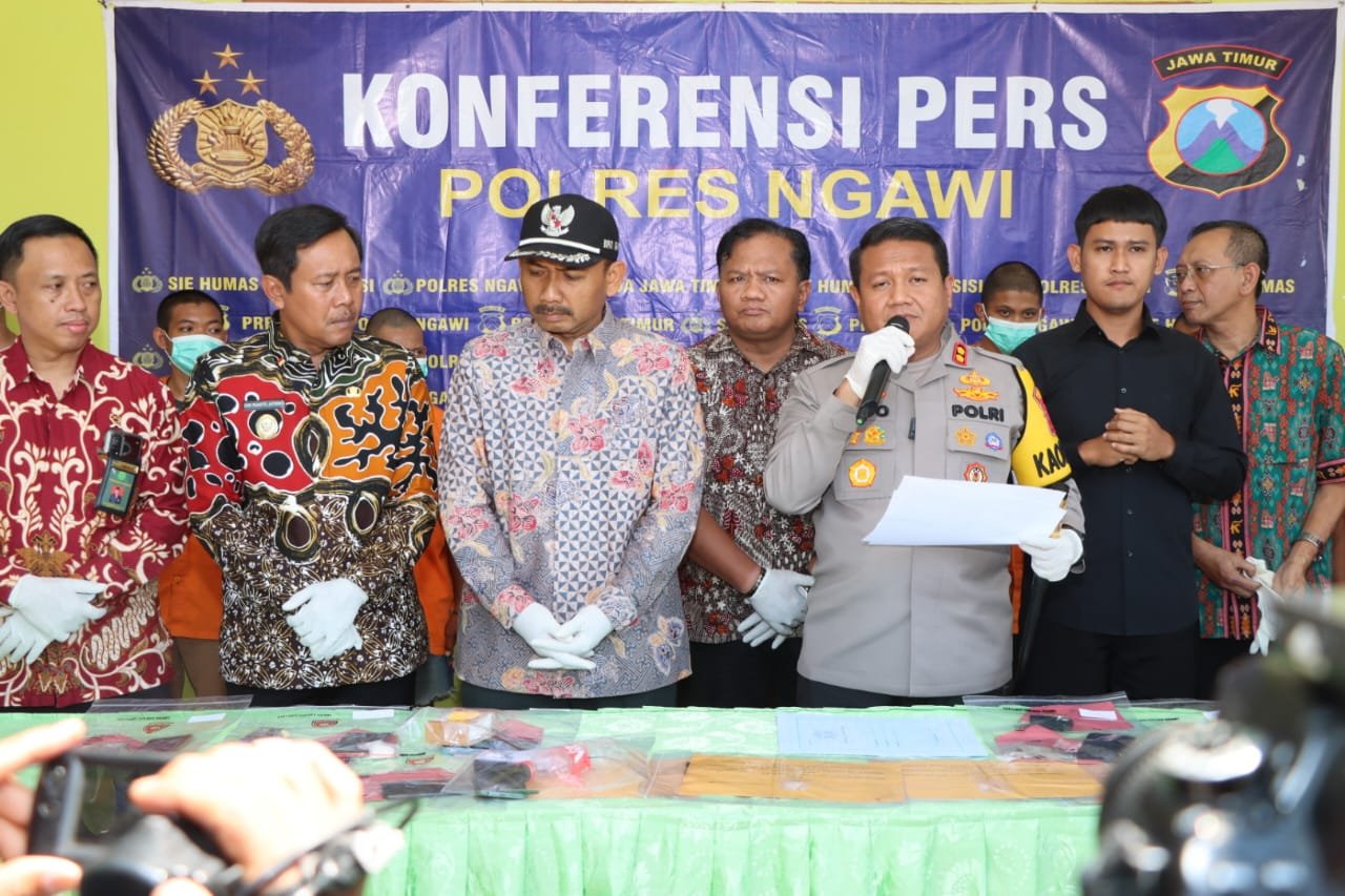 Polres Ngawi Berhasil Amankan 15 Orang Terduga Pengedar dan Pengguna Narkoba