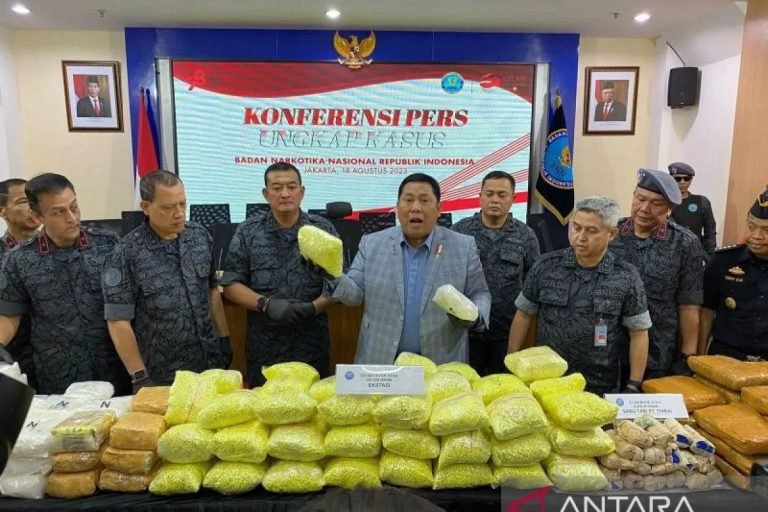 BNN RI Sita 274 Kilogram Narkotika dari Pengungkapan 5 Kasus