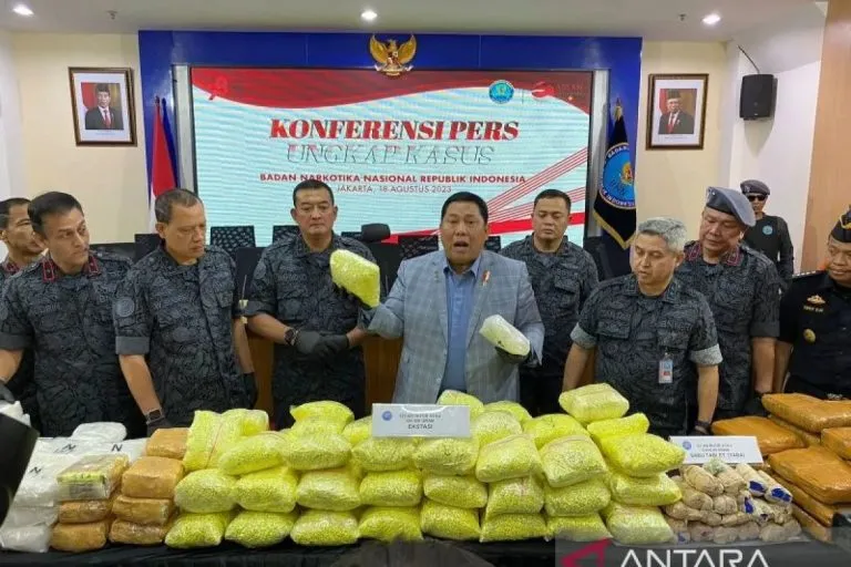 BNN RI Sita 274 Kilogram Narkotika dari Pengungkapan 5 Kasus