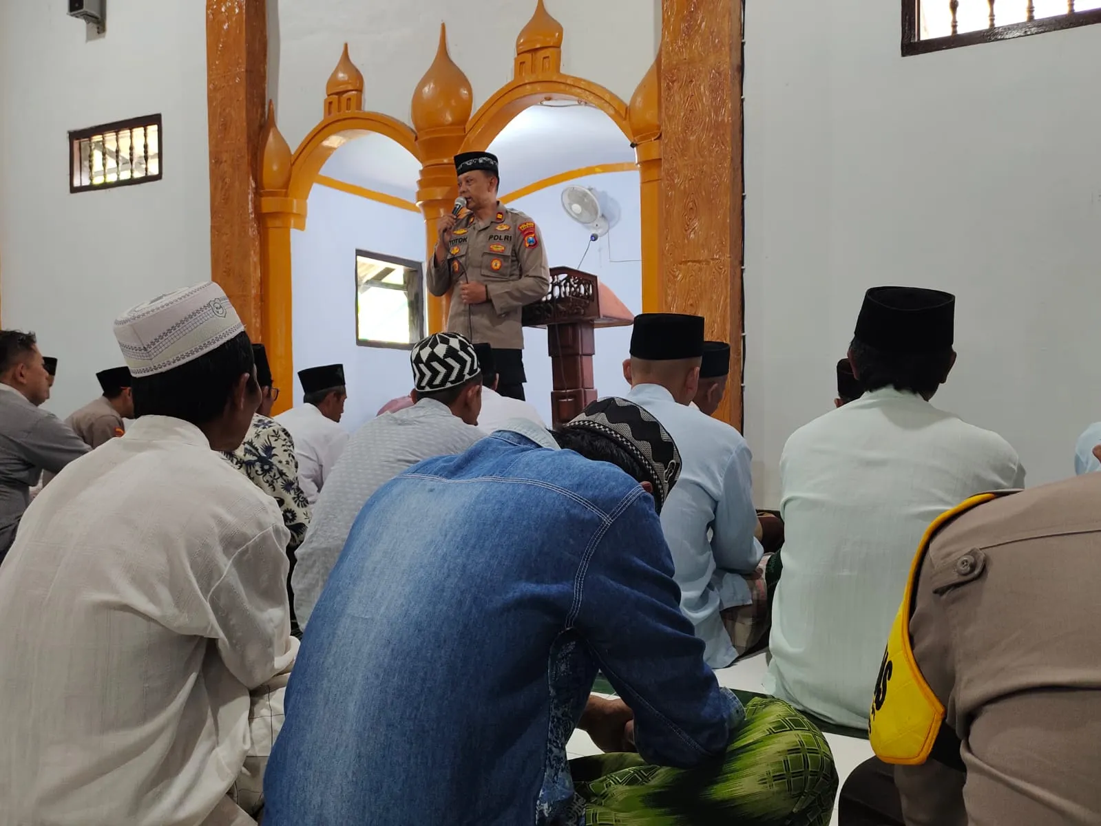 Jum'at Curhat Polres Nganjuk di Masjid Baitul Rohman Rejoso: Pendekatan Persuasif Ciptakan Kamtibmas yang Kondusif