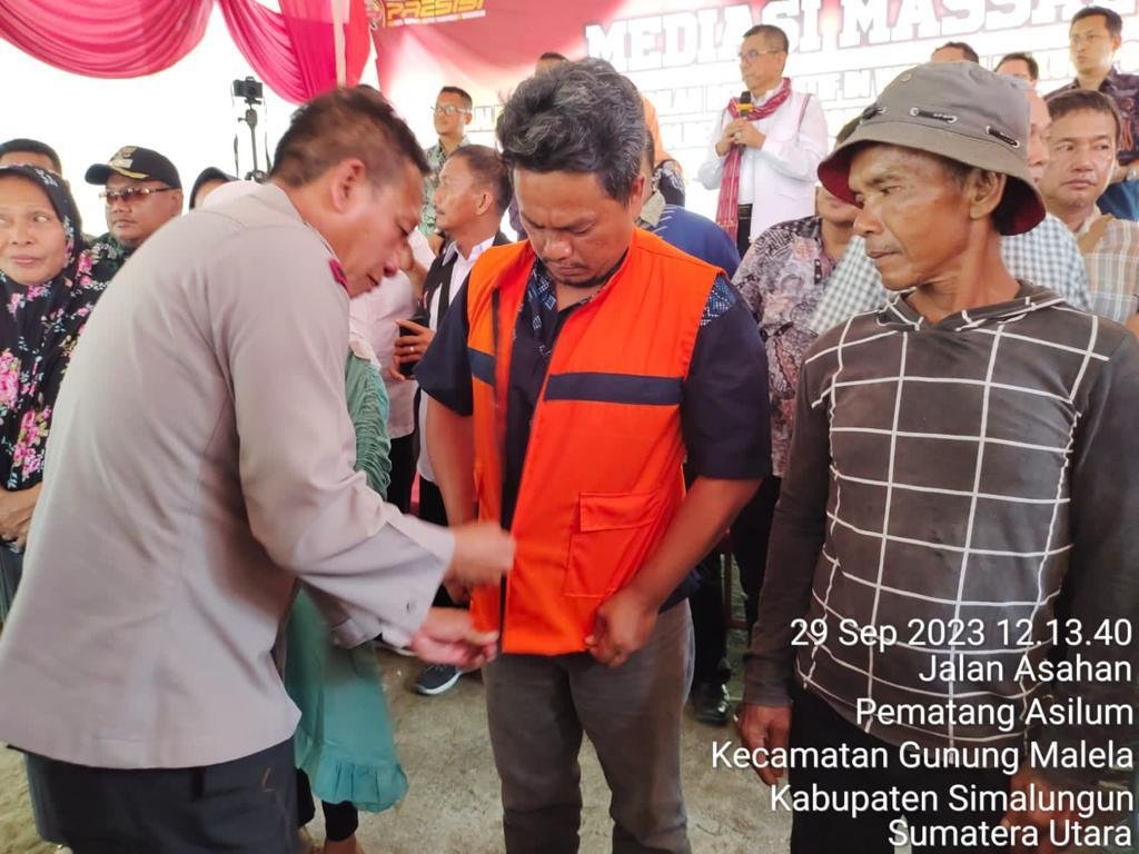 Optimalkan Restoratif Justice dalam penyelesaian Perkara, Kapolres Simalungun kembali selesaikan 61 kasus