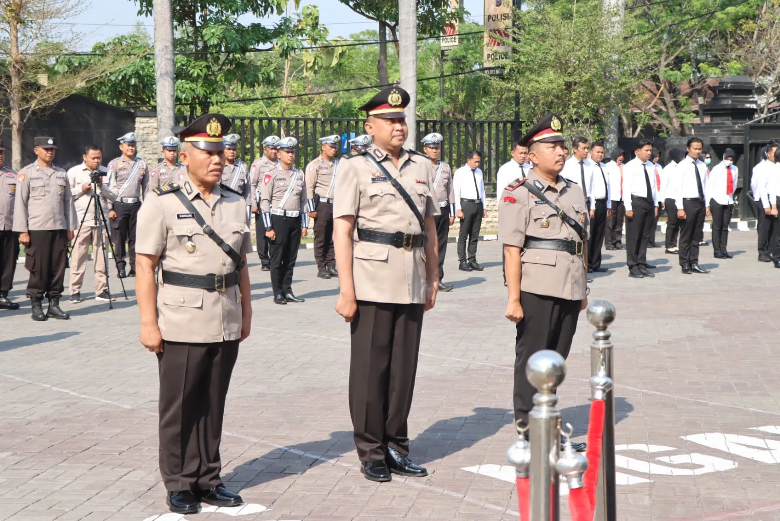 Kapolres Pimpin Serah Terima Jabatan Kabag Perencanaan dan Kasat Samapta Polres Nganjuk