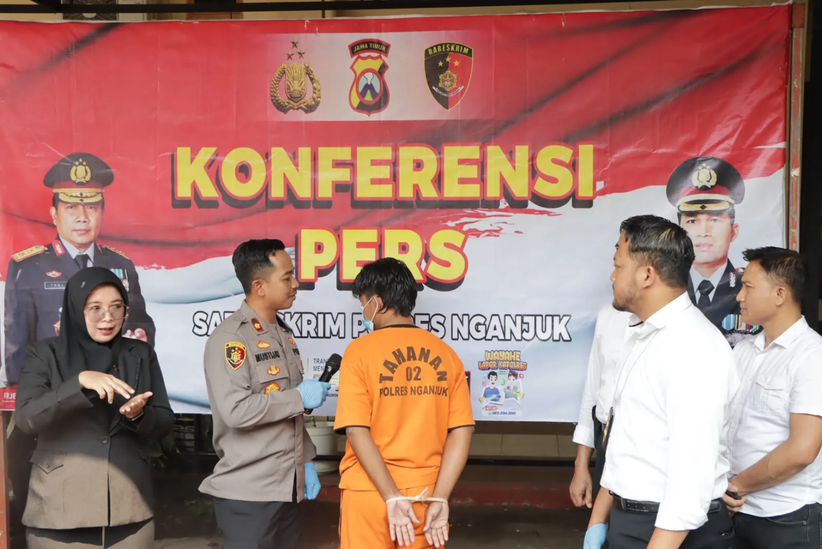 Polres Nganjuk Amankan Penusuk Warga Sugihwaras, Pelaku Ditangkap saat Ngamen